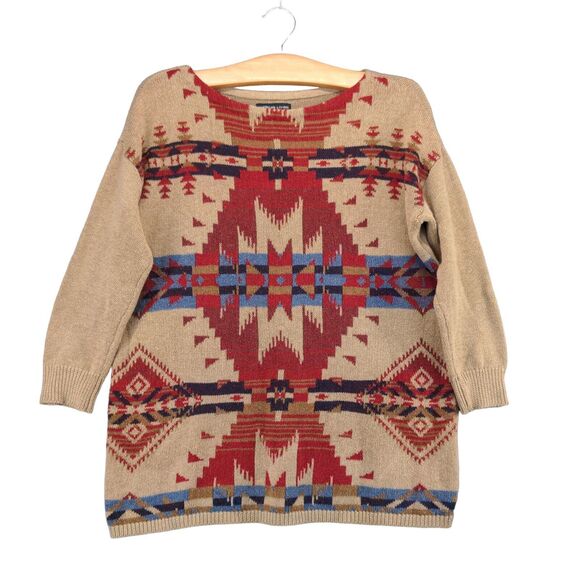 American Living SouthWest Pattern Sweater Mens Size Small Southwestern Pattern - Picture 1 of 12